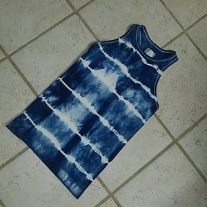 Athleta | Blue Tie Dye Stretchy Tank Small